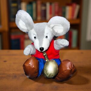 Vintage 1978 Mouse Hand Puppet Playing the Saxophone